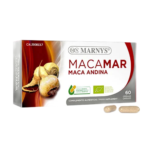 MARNYS Organic Andean Maca Macamar, 60 capsules