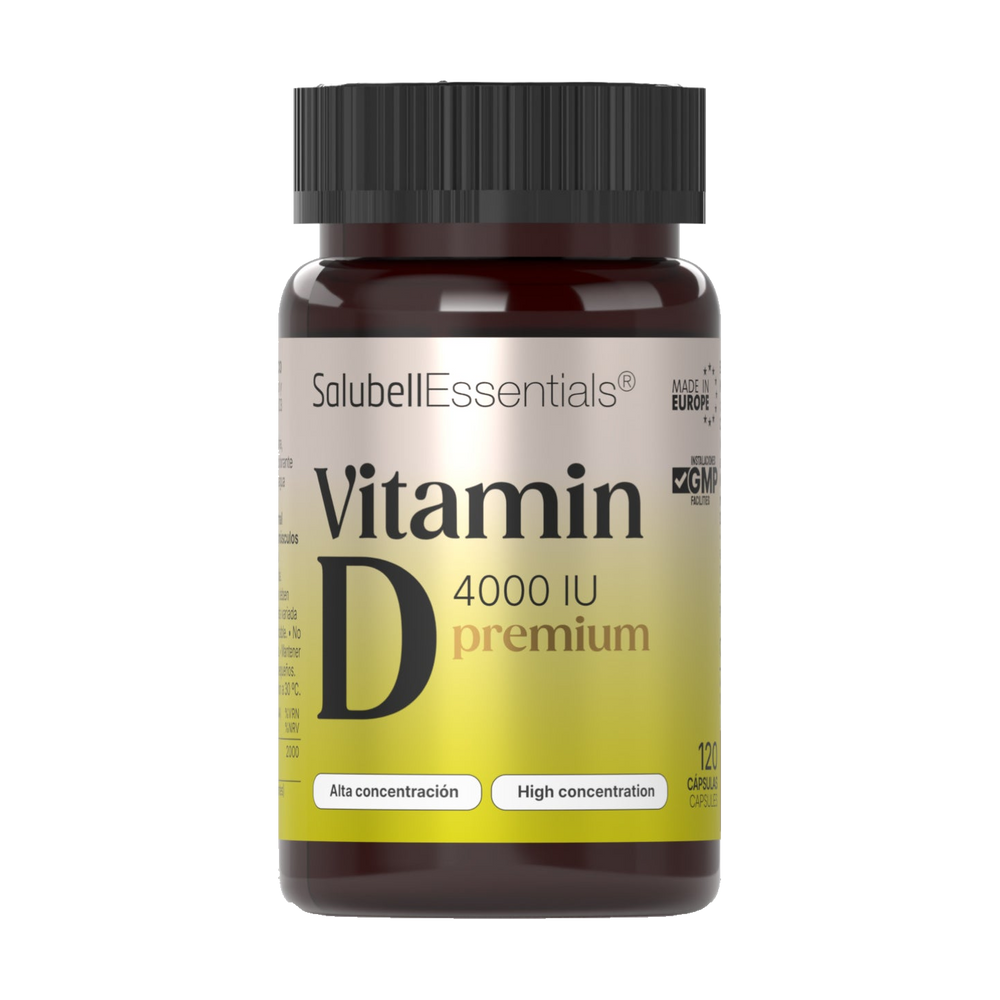 Банка Salubell Vitamin D3 4000 IU Premium, 120 капсул.