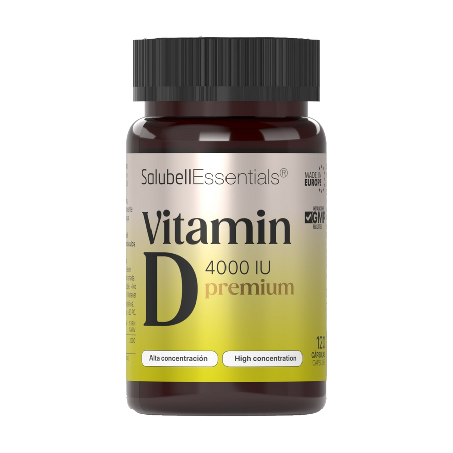 Банка Salubell Vitamin D3 4000 IU Premium, 120 капсул.
